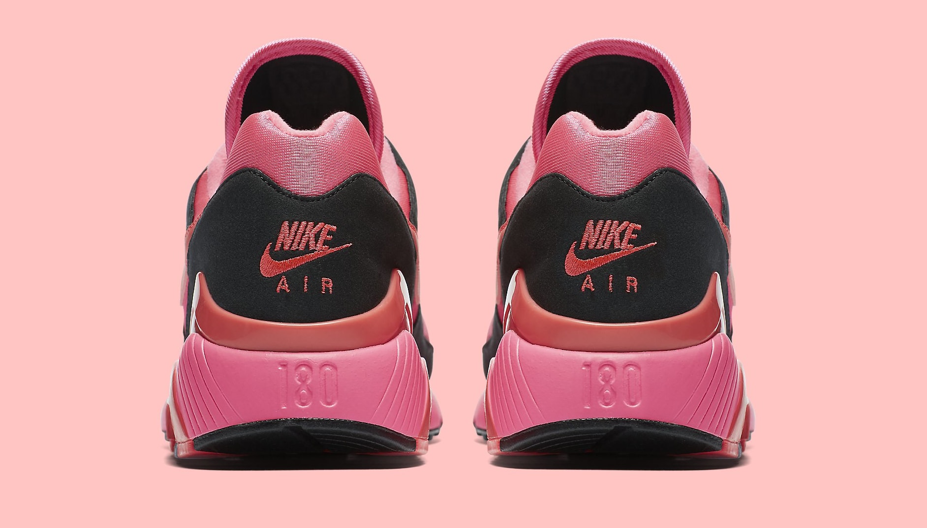Sepatu Nike Air aMax 180 x Comme des Garcons CDG 2018 - Black Pink