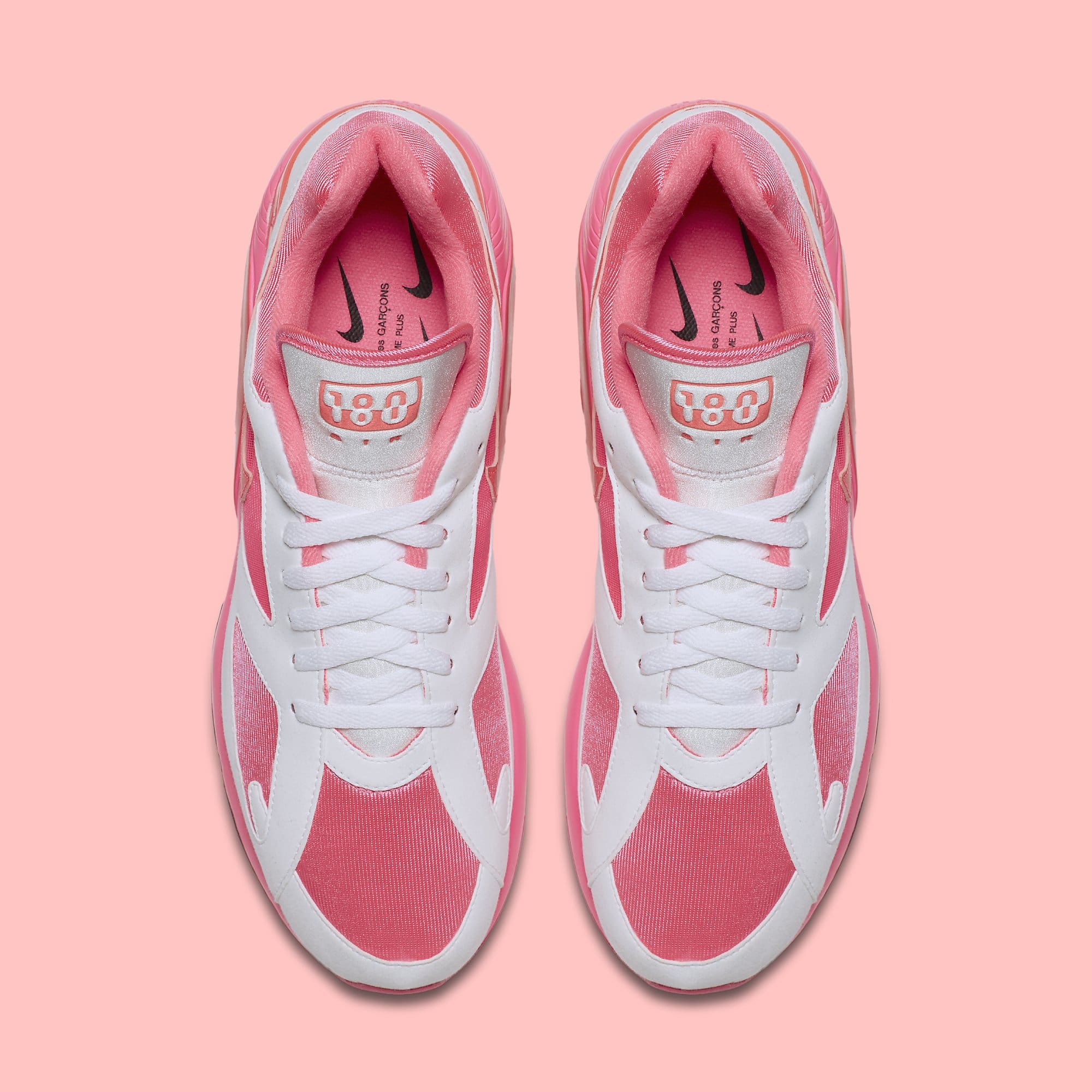 Sepatu Nike Air Max 180 x Comme des Garcons CDG 2018 - Pink White